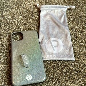 Loopy iphone 11 pro max case sparkly silver